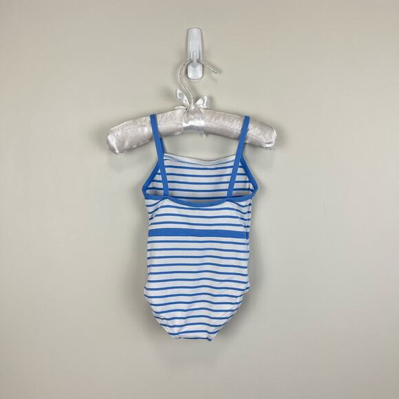 Jacadi Paris Blue Stripe Bow Bathing Suit 12 Months - Picture 5 of 7